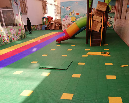 靜樂幼兒園地面施工